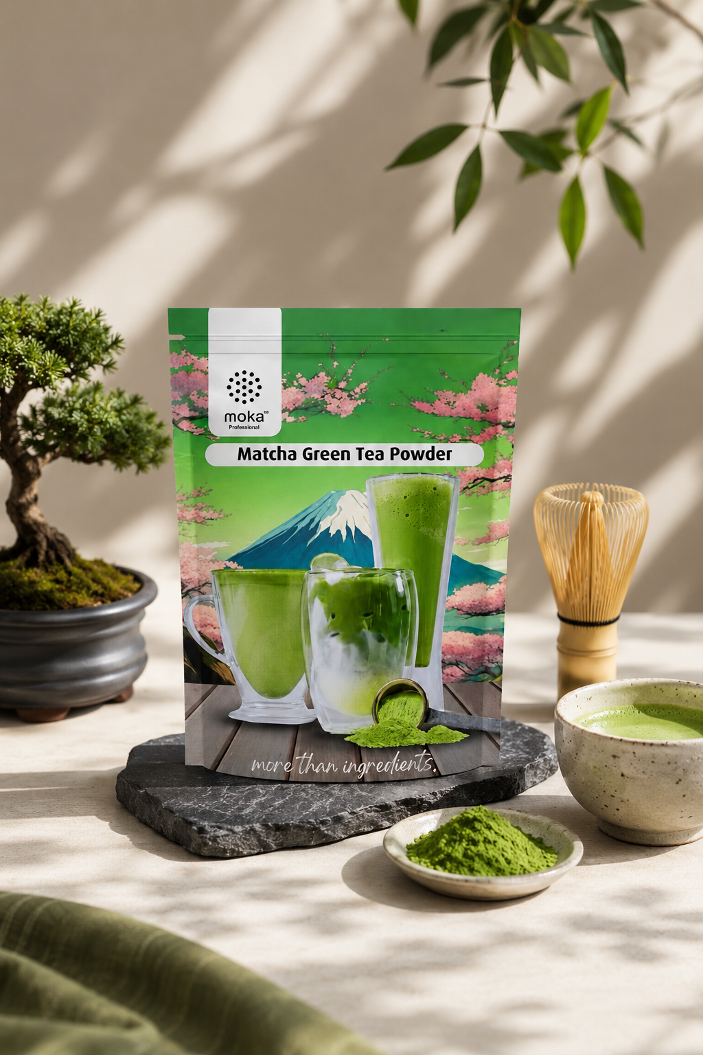 Moka 100% Pure Matcha Powder 100g