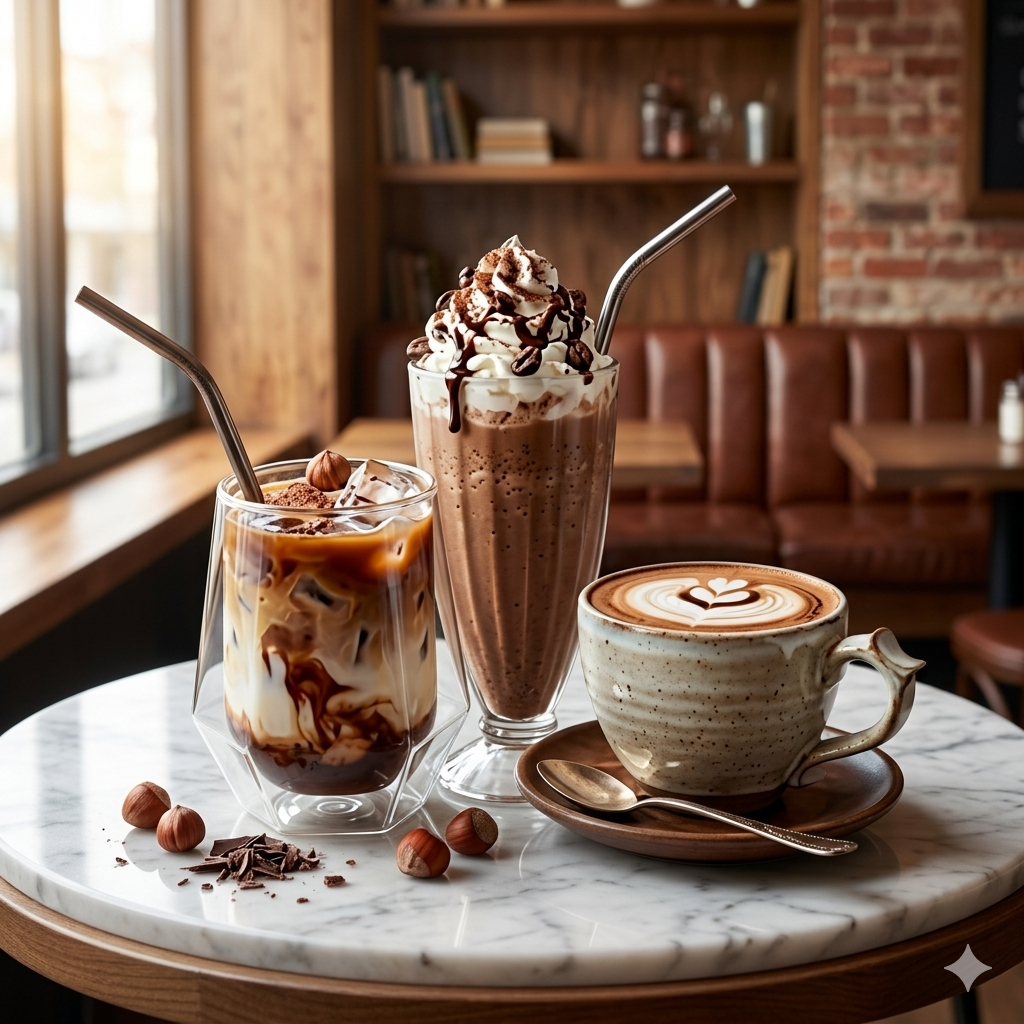 Moka Professional premium café mocha frappe powder mix for coffee shops in Pakistan